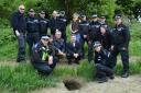 TRAINING: Dorset Police learn more about badger persecution.