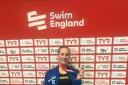 SILVER SUCCESS: Swim Bournemouth’s Ella Chown shows off her medal at the Winter National Championship