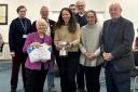 The Neighbourhood Plan steering group received the Ken Issacs Rose Bowl from Weymouth Mayor Kate Wheller