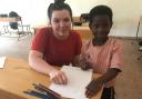 A Purbeck School pupil in Rwanda