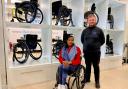 Team GB Paralympian Anne Wafula Strike MBE has been working with Lifestyle & Mobility in Boscombe to donate wheelchairs to people in Ukraine. Photo sent by Ryan Curtis.