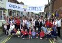 Residents at their popular Golden Jubilee street party at Beaconsfield Road, Christchurch back in 2002.