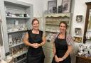 Liz (left) and Laurraine (right) at the new store in the Courtyard Craft Centre.