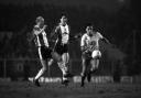 Chasing the ball, left to right, Southampton's David Armstrong, captain Steve Williams, and Sheffield Wednesday's Imre Varadi (Picture: PA Archive)