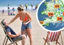 Temperatures are set to stay high across the UK for the bank holiday. Pictures: PA/Met Office