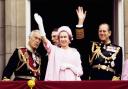 Queen celebrates her silver jubilee in 1977 alongside Prince Philip and Mountbatten (PA)