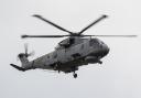 Navy helicopter spotted in the skies over Dorset