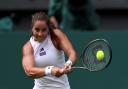 Jodie Burrage could not find another underdog victory at Wimbledon
