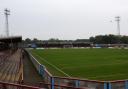 Heavy rain has caused Weymouth's pitch to become waterlogged