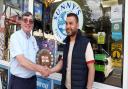 Fish and chip shop presented with fundraising award for second year in a row