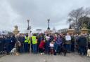 Protestors at Poole Park