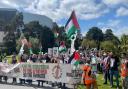 Up to a thousand protestors marched against Bournemouth's twinning with Israel city Netanya.