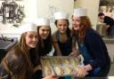 Pastry making with fellow MYPs: Zoe Hitchens, Francesca Reed, Maddie Sibley and Tasha Glendening