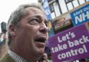 Ukip leader Nigel Farage during his party's referendum Brexit Battle Bus tour
