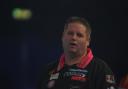 DOUBLE FRUSTRATION: Scott Mitchell suffered a second-round defeat at the World Trophy after missing nine darts at a double during the match