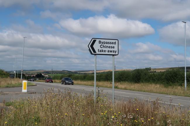 The 'Bypassed Chinese take-away' sign in Littlemoor area of Weymouth has attracted a lot of attention over the years. Picture: Dorset Echo/Michael Taylor