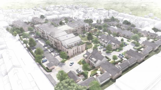 Bournemouth Echo: CGI of McCarthy Stone's plans for the former Wimborne Market site