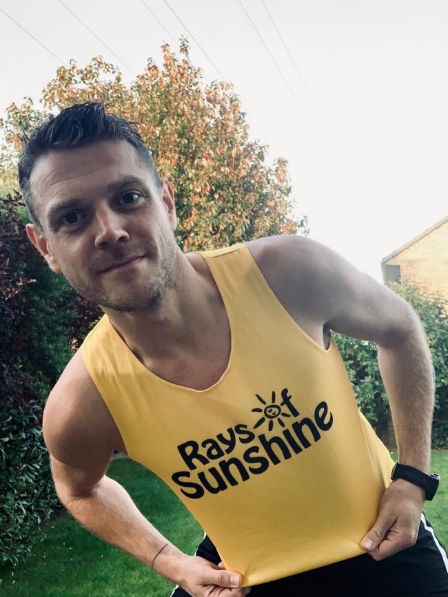 Andy Holbert, who works for Ageas in Bournemouth, ran the virtual 10 mile run across Wareham Forest as part of the insurance company’s ‘Run4Wishes’ in aid of the company’s charity partner, Rays of Sunshine