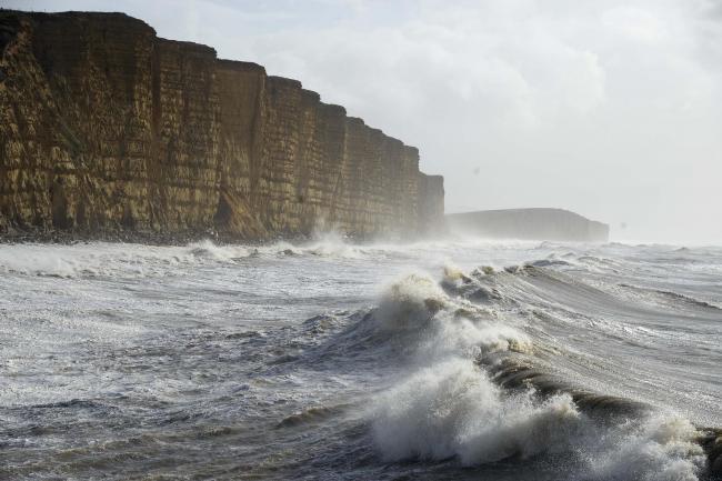 Several flood warnings are in place across Dorset today as Storm Barra hits.