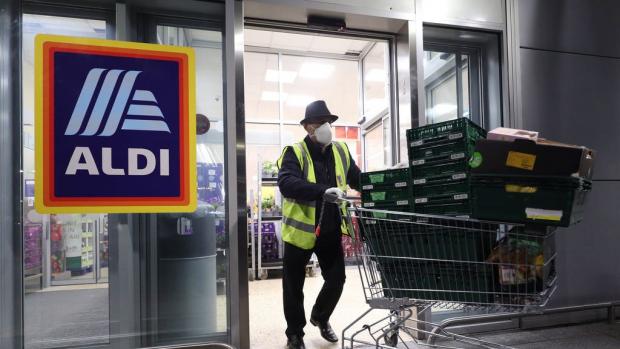 Bournemouth Echo: Aldi asked all customers to wear a face mask when visiting UK stores. (PA)