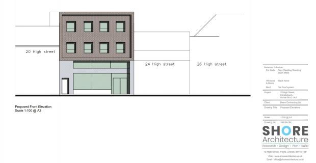 Bournemouth Echo: Plans for the former Barclays Bank in Christchurch High Street