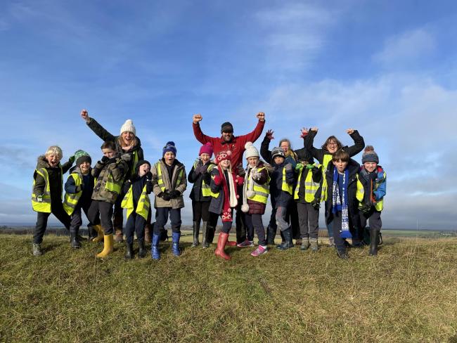 Pupils given tour of Badbury Rings