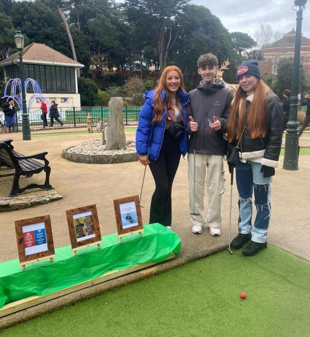 Bournemouth Echo: Arts University Bournemouth students at Lower Gardens Miniature Golf Course. Picture: BCP Council