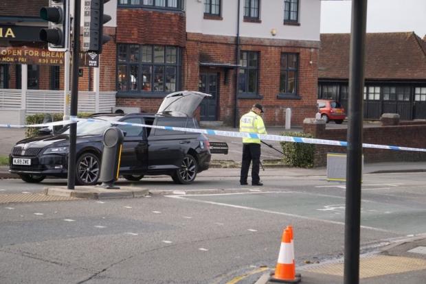 Bournemouth Echo: Scene of the fatal crash in Poole in December, 2021 outside the Shah of Persia
