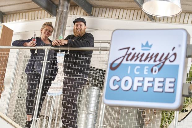 Bournemouth Echo: Suzie Owen and Jim Cregan at Jimmy's Iced Coffee HQ
