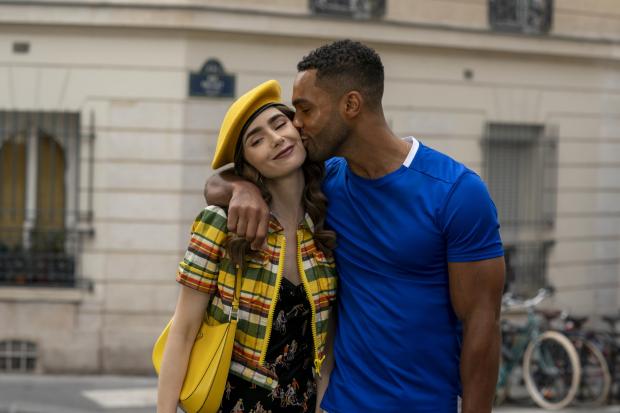 Bournemouth Echo: (Left to right) Lily Collins as Emily and Lucien Laviscount as Alfie. Credit: Netflix