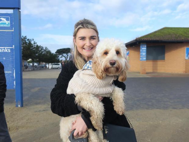 Bournemouth Echo: Holly Barnes with her Cockapoo Daisy-May