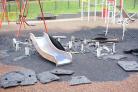 Fire at a play park in Alexandra Park in Parkstone, Poole