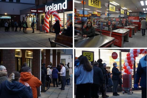 PICTURES: Hundreds of people queue from 6am as new Iceland store officially opens
