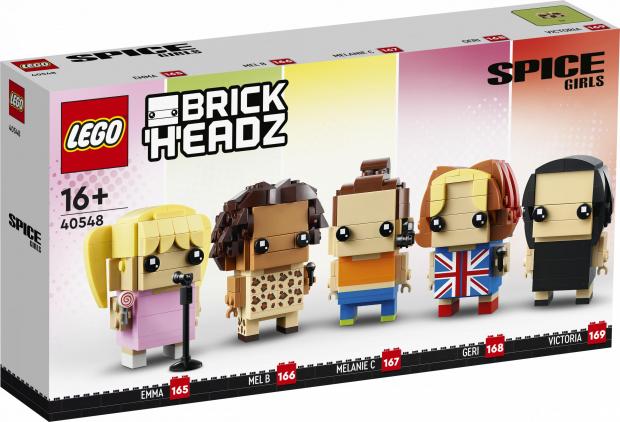 Bournemouth Echo: LEGO Spice Girls Brick Headz packaging. Credit: LEGO
