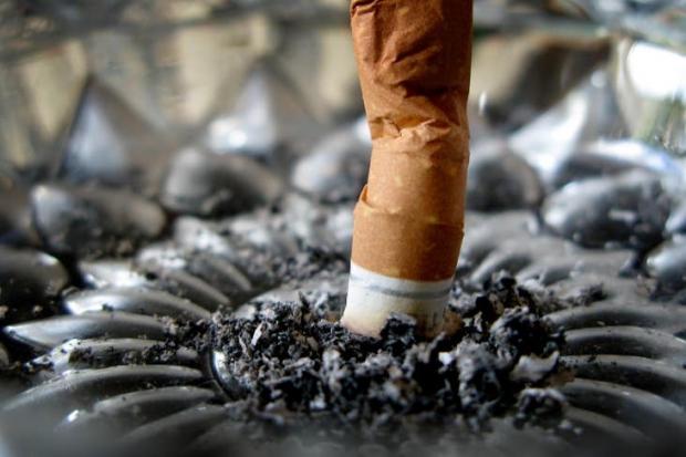 A woman has been fined £200 for dropping a cigarette butt.