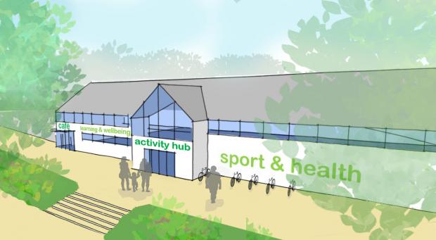 Bournemouth Echo: Illustration of the new activity hub at Kings Park