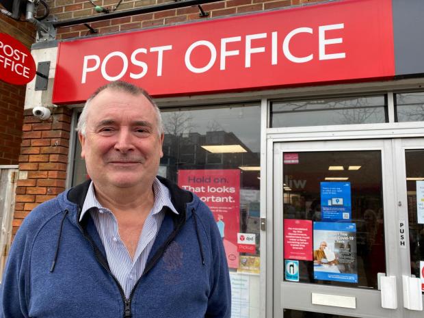 Bournemouth Echo: Paul Burnett at the Post Office in Fairdown