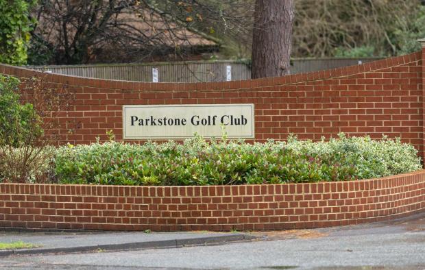 Bournemouth Echo: BNPS.co.uk (01202 558833).Pic: RogerArbon/BNPS..The entrance to Parkstone Golf Club, Links Road, Bournemouth...An investigation has been launched into claims that an exclusive golf club reportedly felled 36 protected trees to improve views of a lake from the