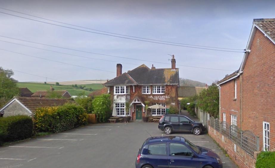 Outdoor seating area approved for Dorset country pub 
