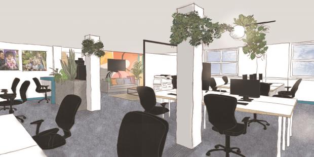 Bournemouth Echo: New office at Julia's House in Wimborne.  Image: KTM Design