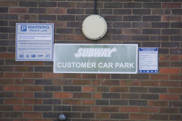 Bournemouth Echo: Signage at the car park