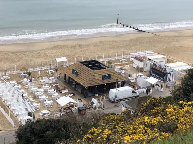 Bournemouth Echo: The brand-new Beach Hut Bar and Grill, West Cliff