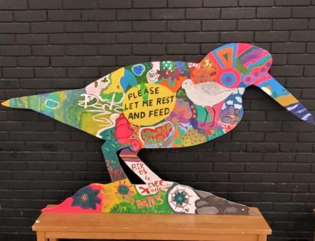 Bournemouth Echo: Bird painted by Purbeck Youth and Community Centre