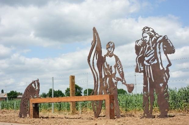 Bournemouth Echo: Sustrans project to honour prominent Bournemouth people with bench sculptures on cycle route. Picture: Jon Bewley/Sustrans