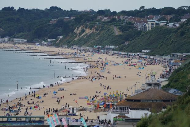 Bournemouth Echo: Bournemouth, Christchurch and Poole have 15 miles of nearly unbroken coastline.  Photo: PA