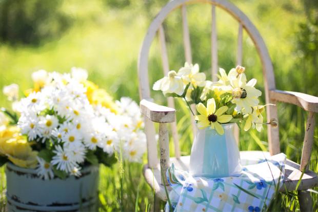 Bournemouth Echo: A white chair surrounded by flowers. Credit: Canva