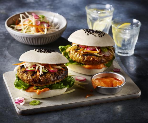 Bournemouth Echo: XL bao buns with the katsu chicken burgers. Credit: Marks and Spencer
