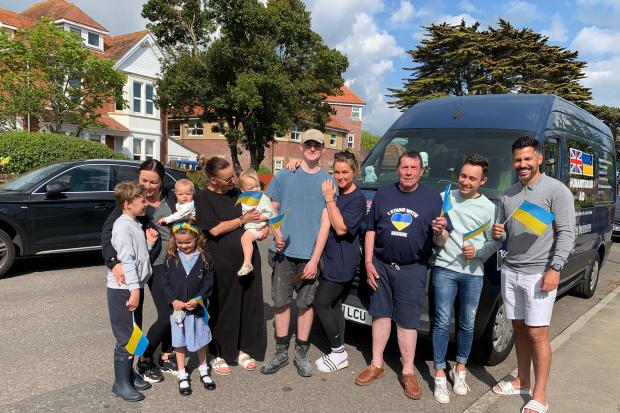 Emily and Bob were waved goodbye as they left Southbourne for their trip. Photo: Emily Douglas