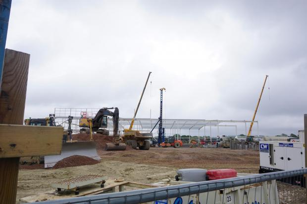 Bournemouth Echo: New parcel distribution centre under construction in Sterte Avenue West, Poole