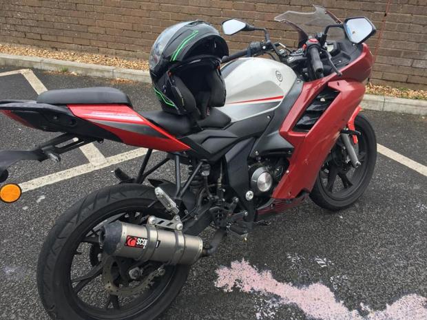 Bournemouth Echo: Motorbike stopped by No Excuse officers. Picture: Dorset Police No Excuse